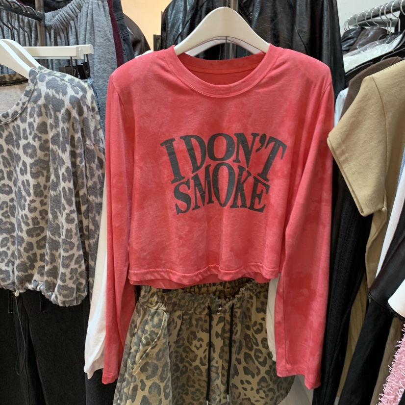 OZ韓國代購女裝新品休閑熱賣時尚真品推薦人氣長袖T恤OZ.ounce長袖T恤圖色2