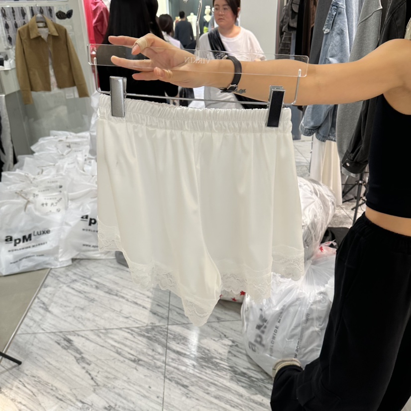 VIRKIN韓國直郵女裝新品人氣熱賣休閑推薦時尚真品短褲蕾絲VIRKIN短褲