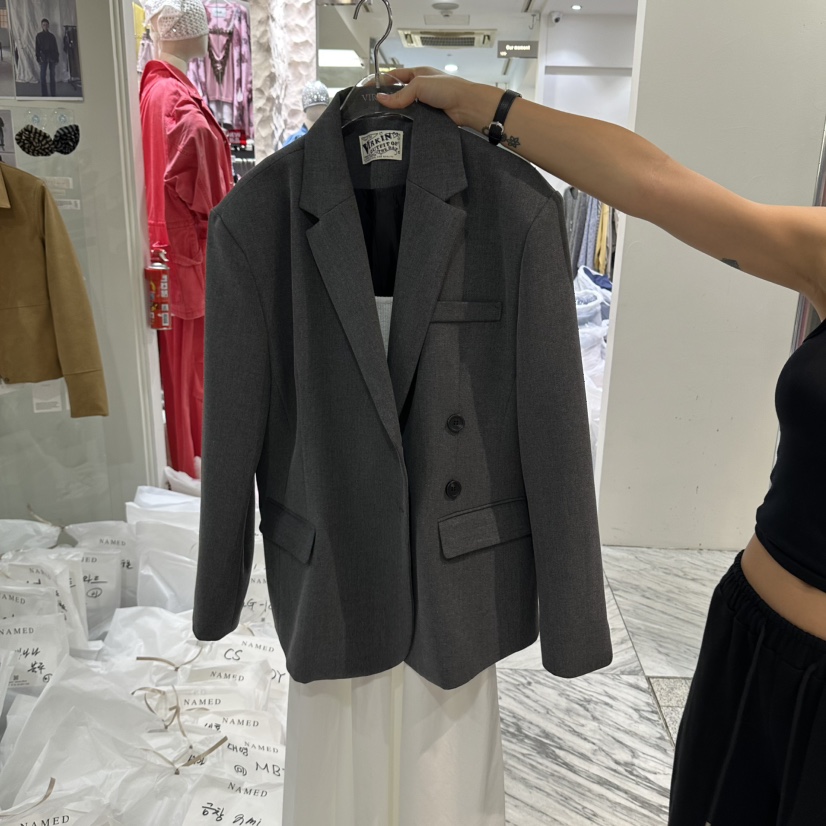 VIRKIN東大門直郵女裝新品熱賣推薦人氣休閑時尚西裝西服VIRKIN西裝/西服圖色3灰色
