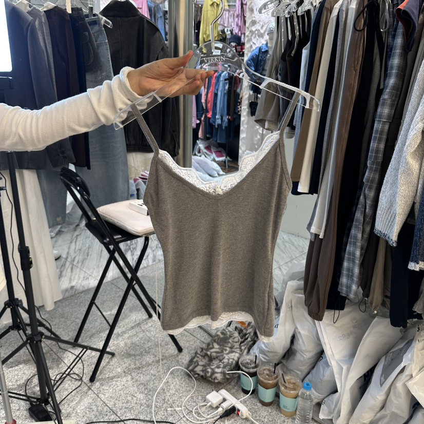 VIRKIN韓國直郵女裝新品推薦熱賣時尚真品休閑吊帶背心無袖VIRKIN吊帶/背心圖色4