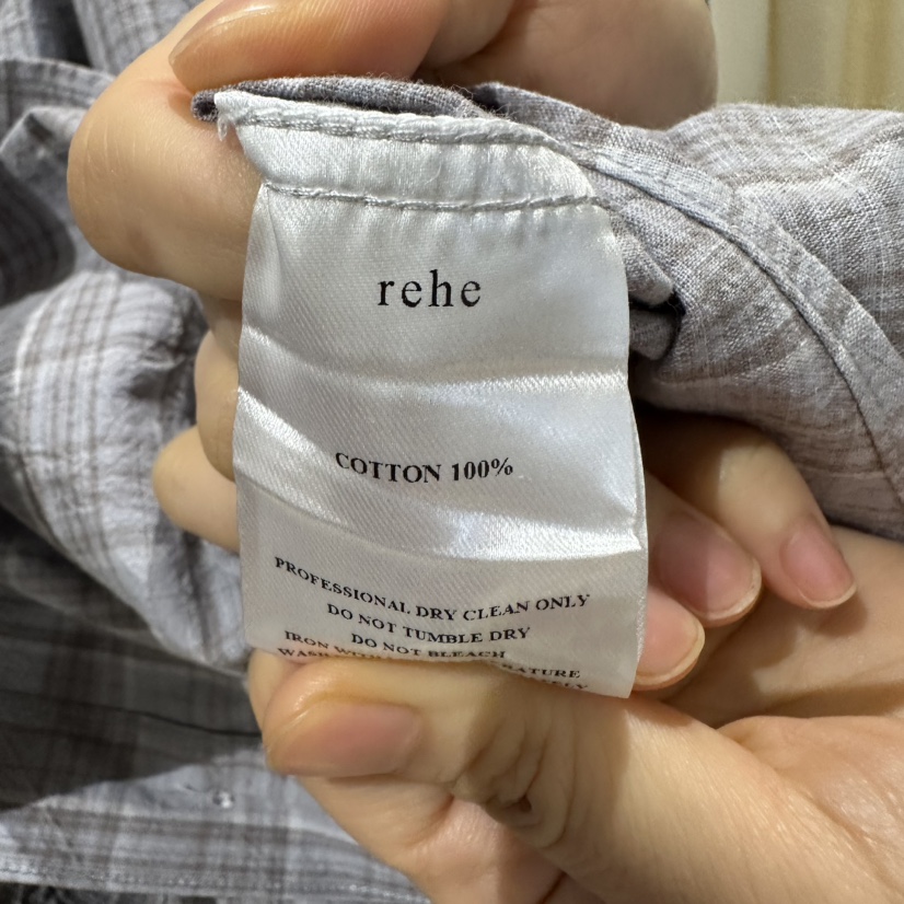 REHE東大門直郵女裝新款休閑真品人氣熱賣襯衫蕾絲衫格子REHE襯衫/蕾絲衫