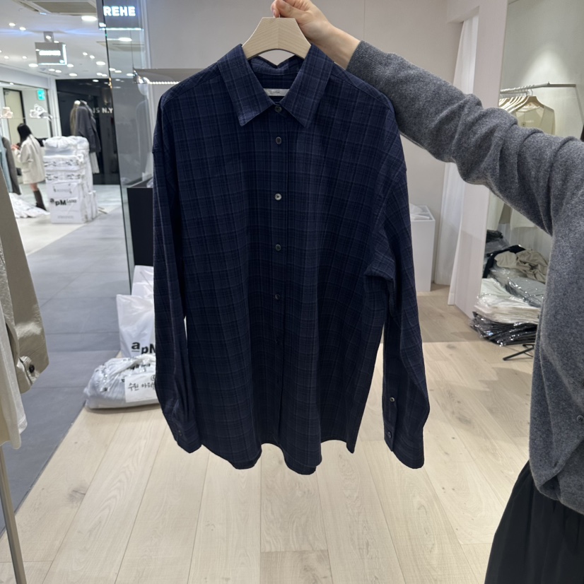 REHE東大門直郵女裝新款休閑真品人氣熱賣襯衫蕾絲衫格子REHE襯衫/蕾絲衫圖色2