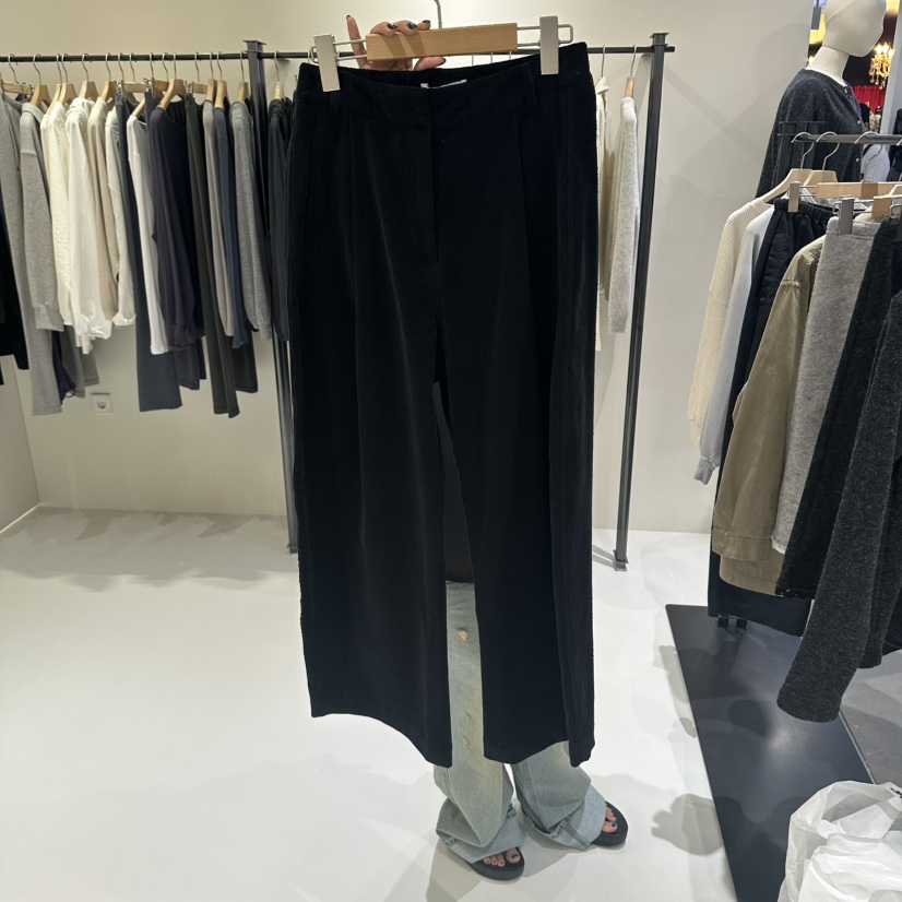 STILL MATTER東大門直郵女士新品真品時尚休閑休閑褲燈芯絨Still Matter休閑褲圖色2黑色