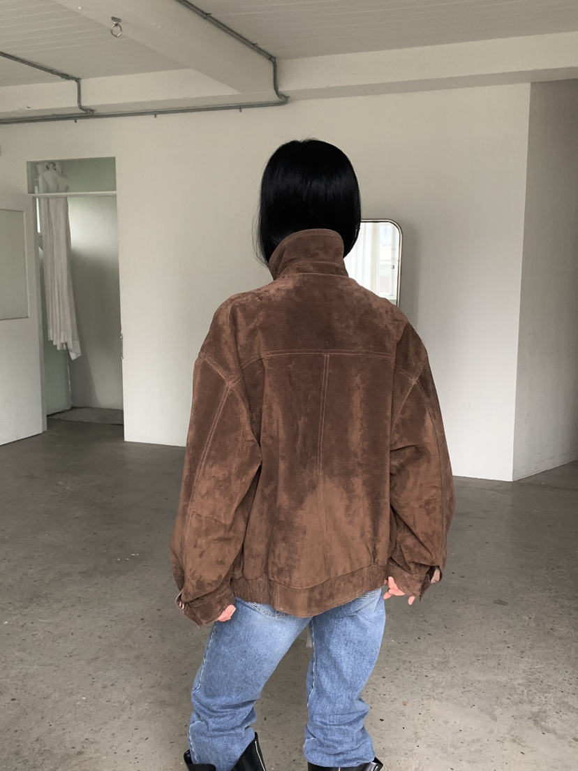 MOVENNE韓國代購女士新款休閑推薦真品時尚熱賣夾克絨面革MOVENNE夾克