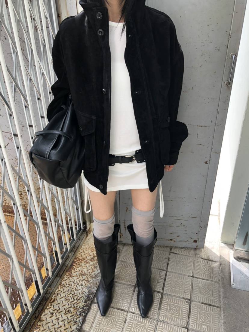 MOVENNE韓國代購女士新款休閑推薦真品時尚熱賣夾克絨面革MOVENNE夾克