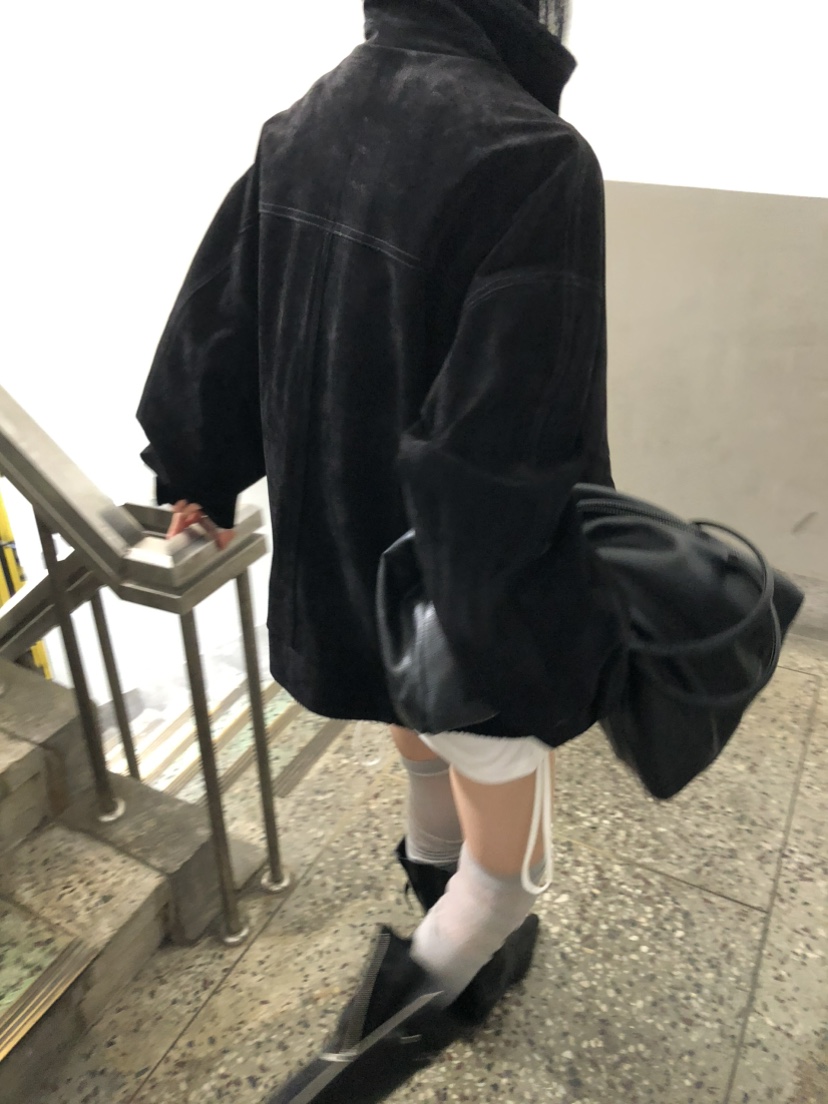 MOVENNE韓國代購女士新款休閑推薦真品時尚熱賣夾克絨面革MOVENNE夾克