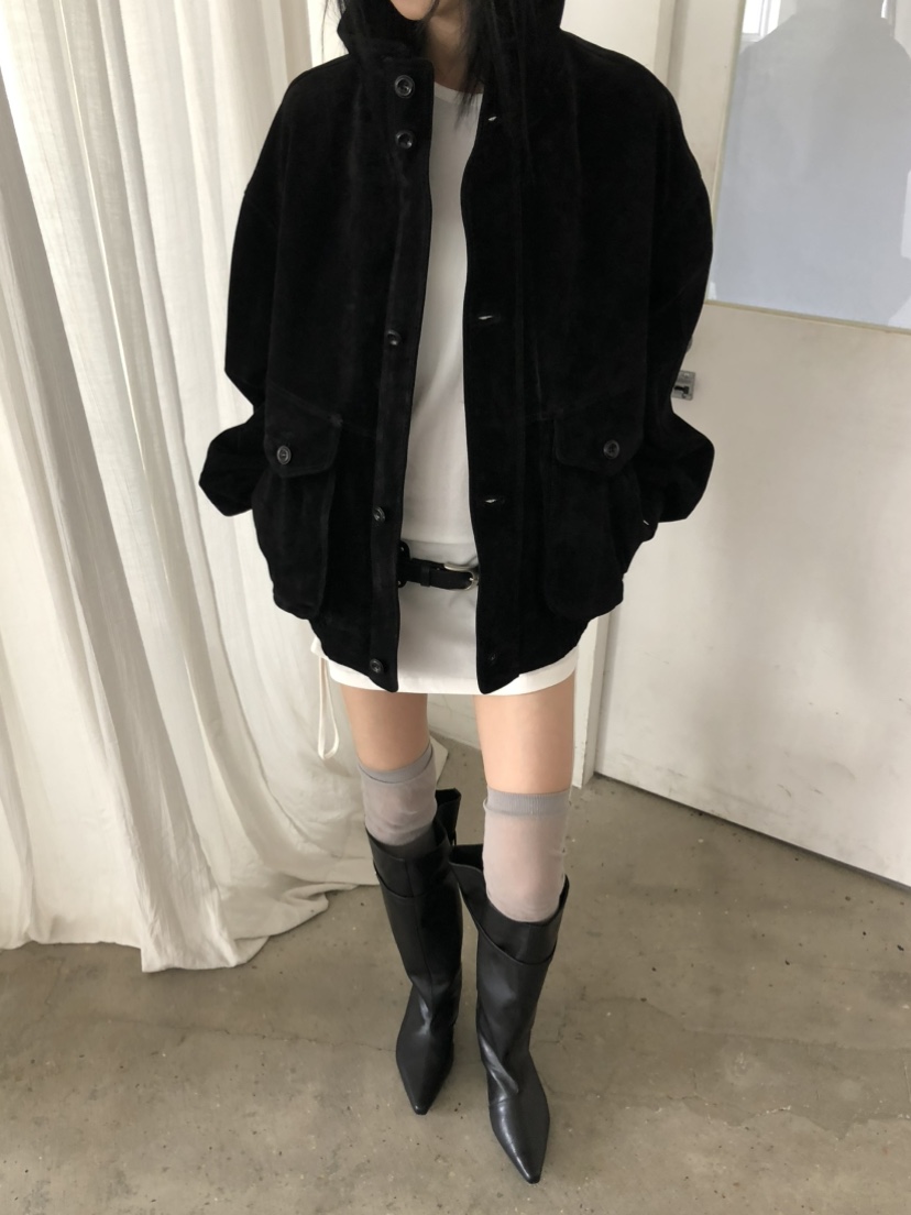 MOVENNE韓國代購女士新款休閑推薦真品時尚熱賣夾克絨面革MOVENNE夾克