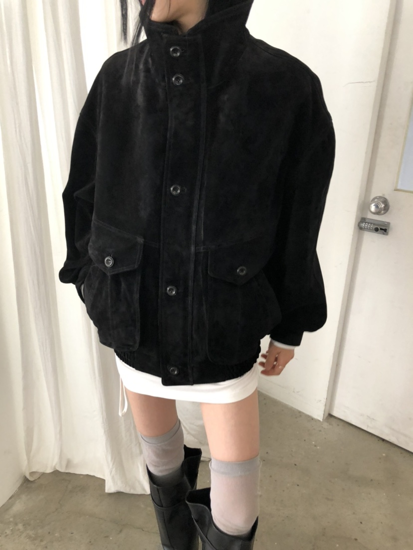 MOVENNE韓國代購女士新款休閑推薦真品時尚熱賣夾克絨面革MOVENNE夾克