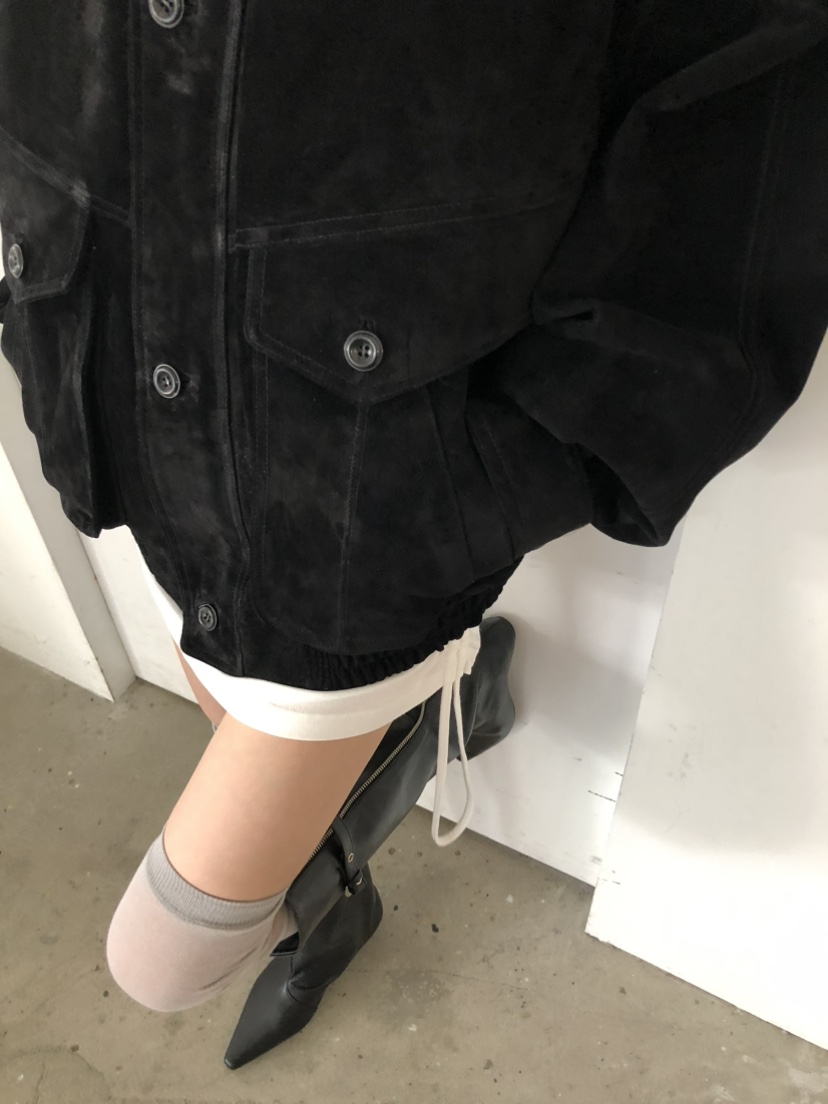 MOVENNE韓國代購女士新款休閑推薦真品時尚熱賣夾克絨面革MOVENNE夾克