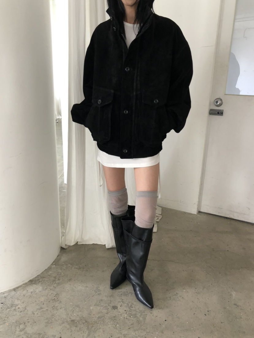 MOVENNE韓國代購女士新款休閑推薦真品時尚熱賣夾克絨面革MOVENNE夾克