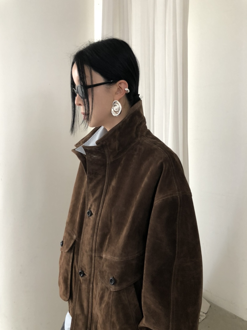 MOVENNE韓國代購女士新款休閑推薦真品時尚熱賣夾克絨面革MOVENNE夾克