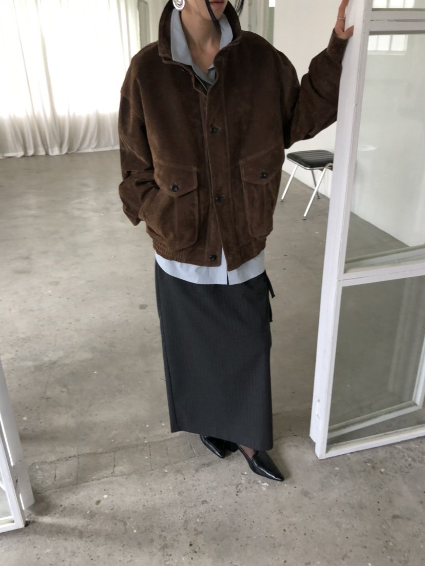 MOVENNE韓國代購女士新款休閑推薦真品時尚熱賣夾克絨面革MOVENNE夾克