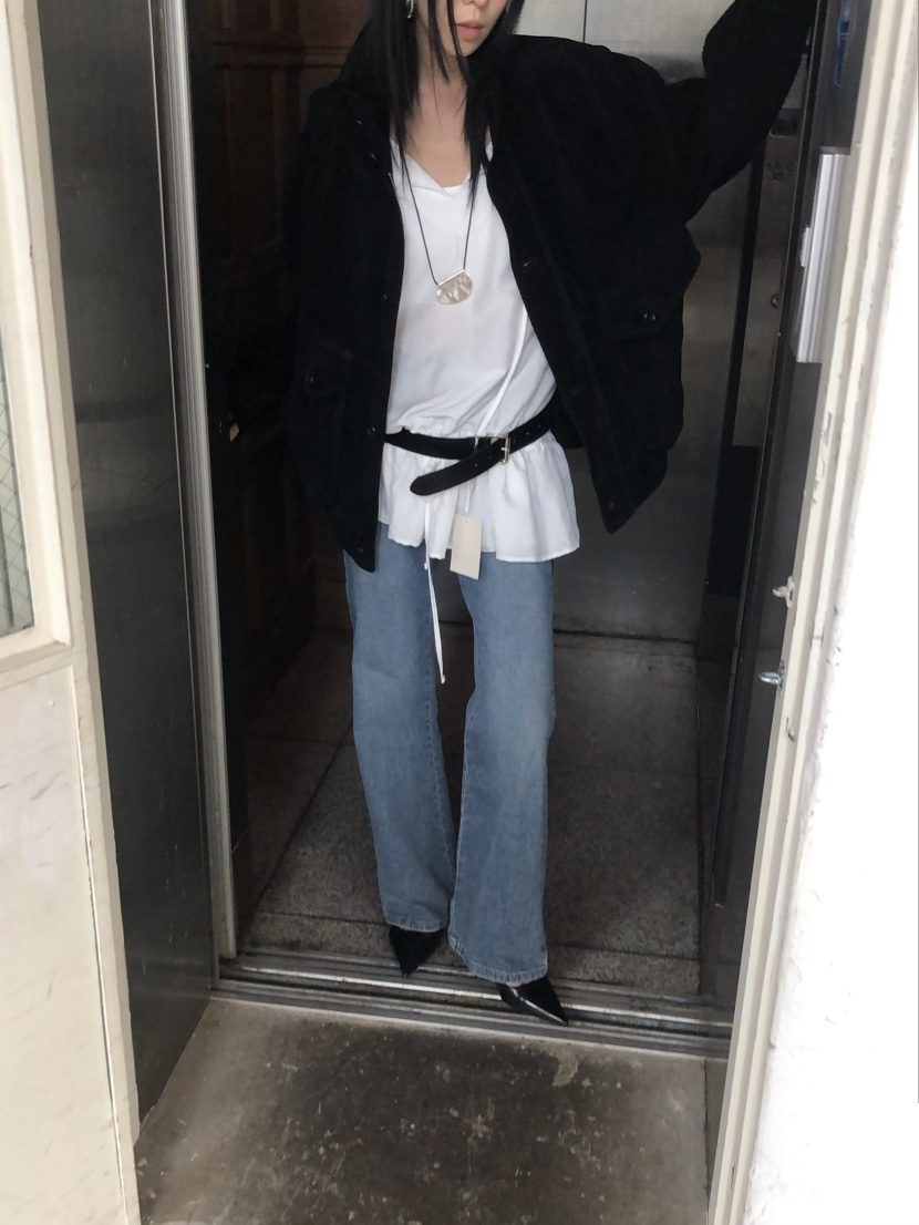 MOVENNE韓國代購女士新款休閑推薦真品時尚熱賣夾克絨面革MOVENNE夾克