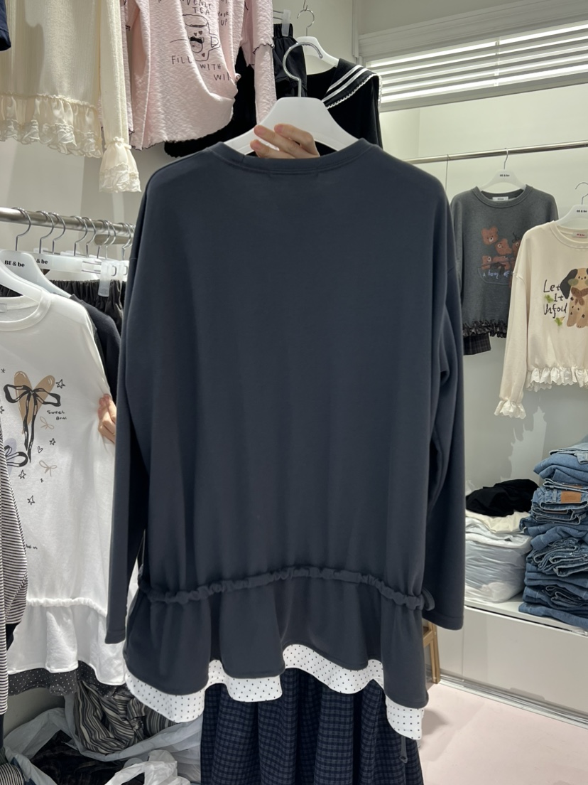 BE&amp;BE韓國代購女裝新款人氣休閑推薦真品連衣裙絲帶BE&be連衣裙