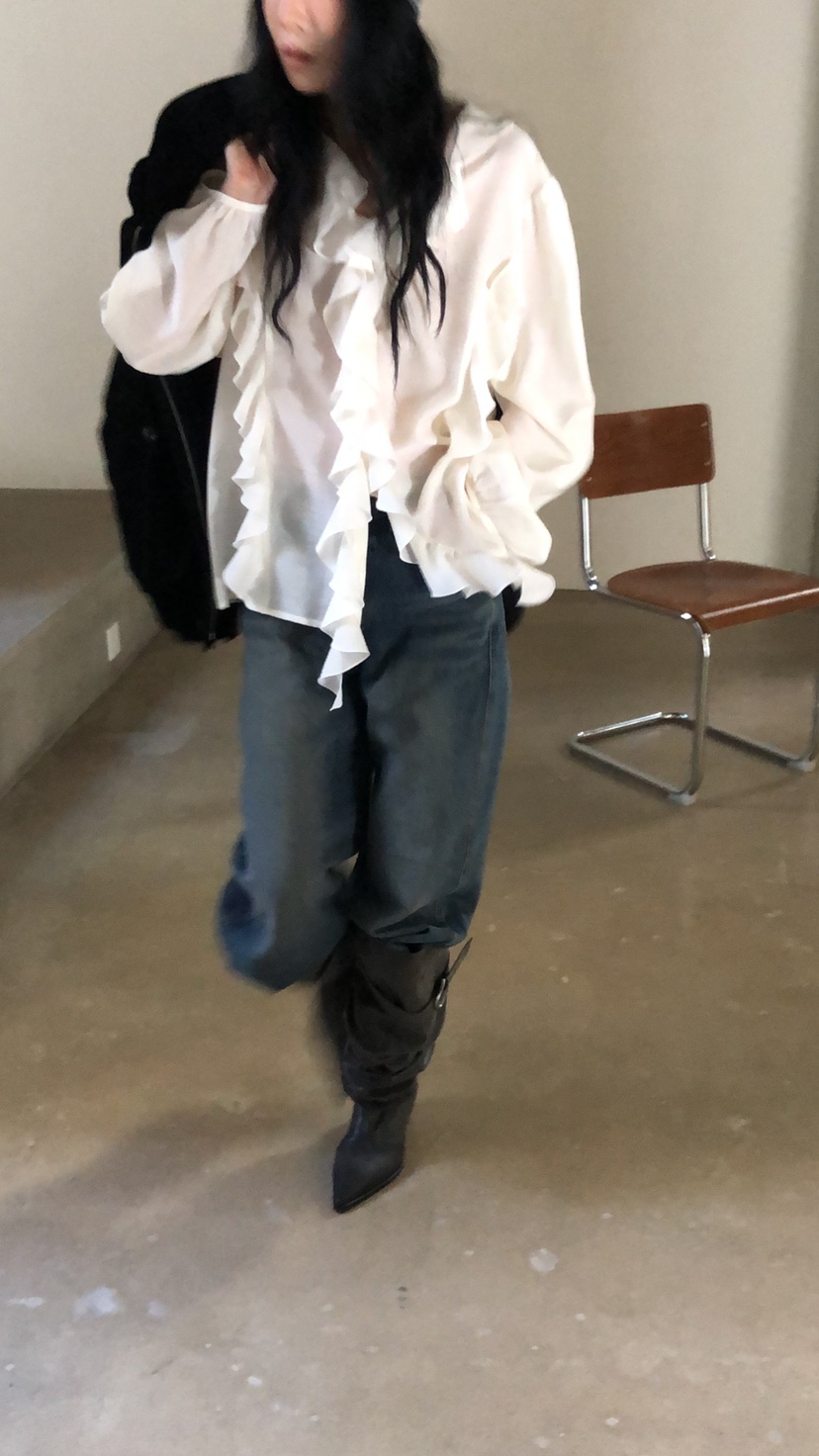 MOVENNE韓國代購女士新品休閑熱賣真品人氣牛仔褲水洗牛仔布MOVENNE牛仔褲