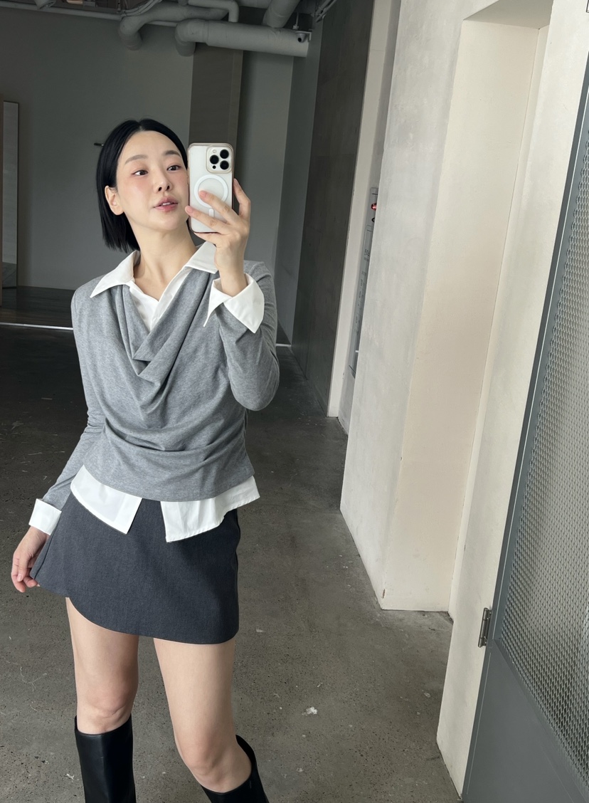 VERNI東大門實拍女士新品休閑推薦人氣真品熱賣時尚長袖T恤VERNI長袖T恤