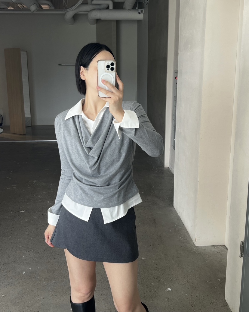 VERNI東大門實拍女士新品休閑推薦人氣真品熱賣時尚長袖T恤VERNI長袖T恤