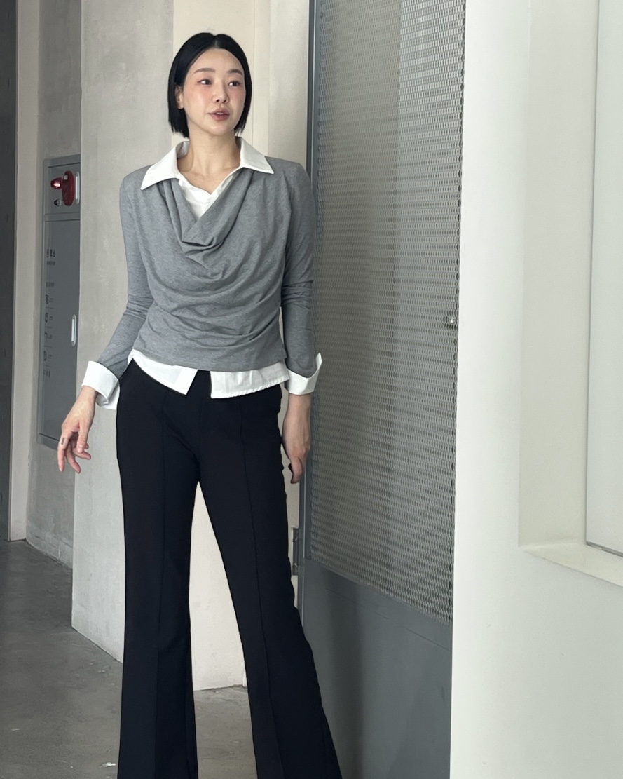VERNI東大門實拍女士新品休閑推薦人氣真品熱賣時尚長袖T恤VERNI長袖T恤