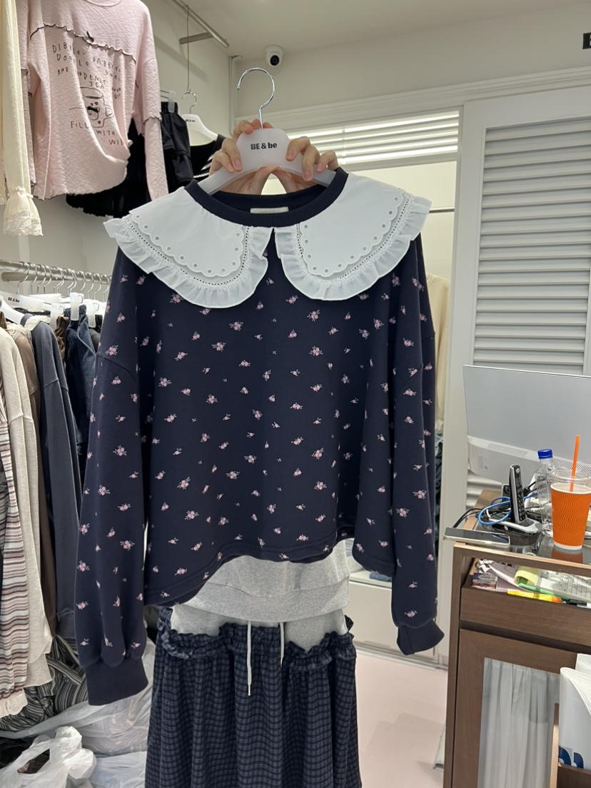 BE&amp;BE韓國代購女士新品時尚人氣推薦熱賣真品休閑衛衣BE&be衛衣圖色2