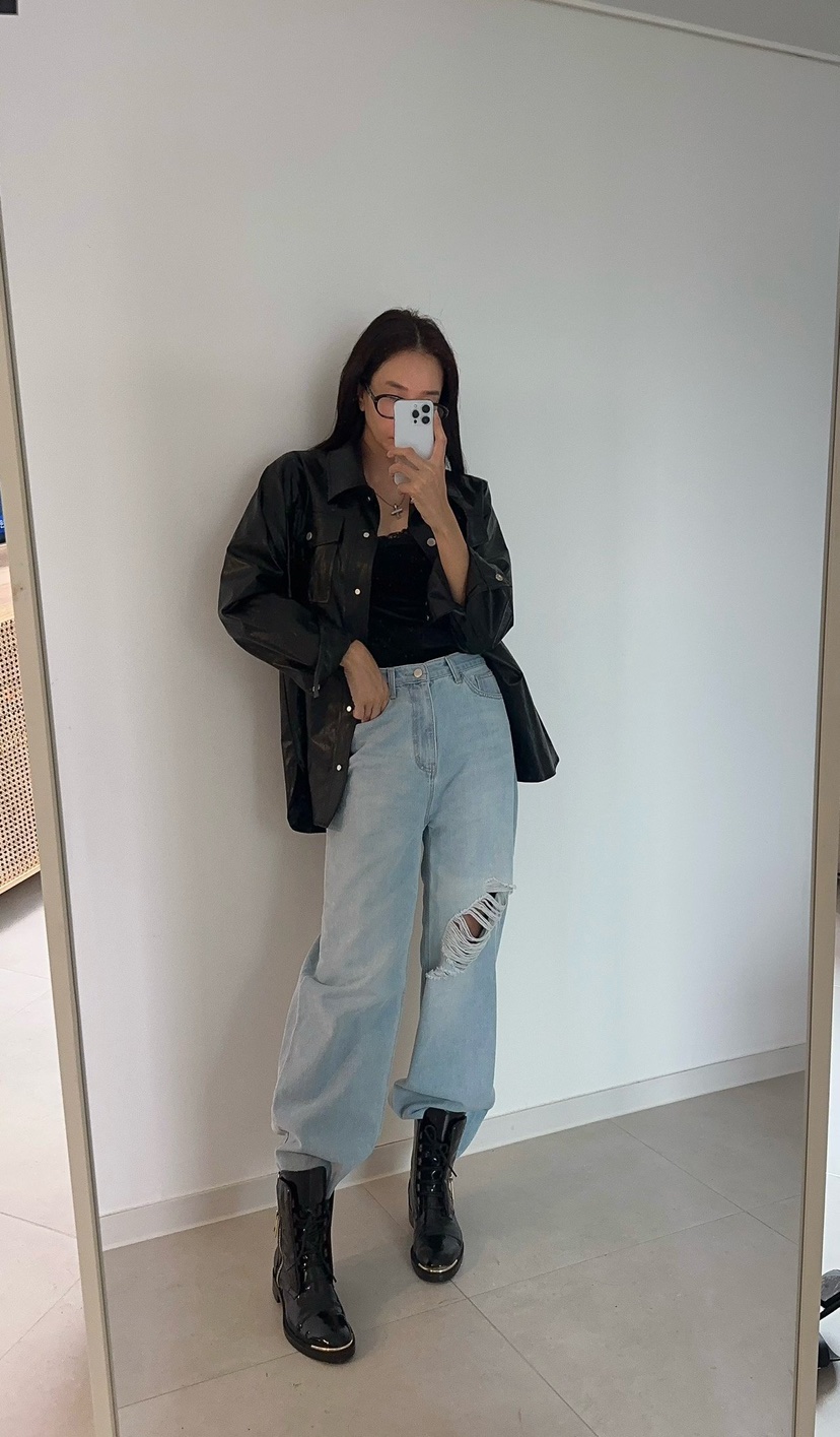 SOUIT東大門代購女士新款推薦時尚人氣休閑熱賣皮衣含腰帶SOUIT by mabel皮衣
