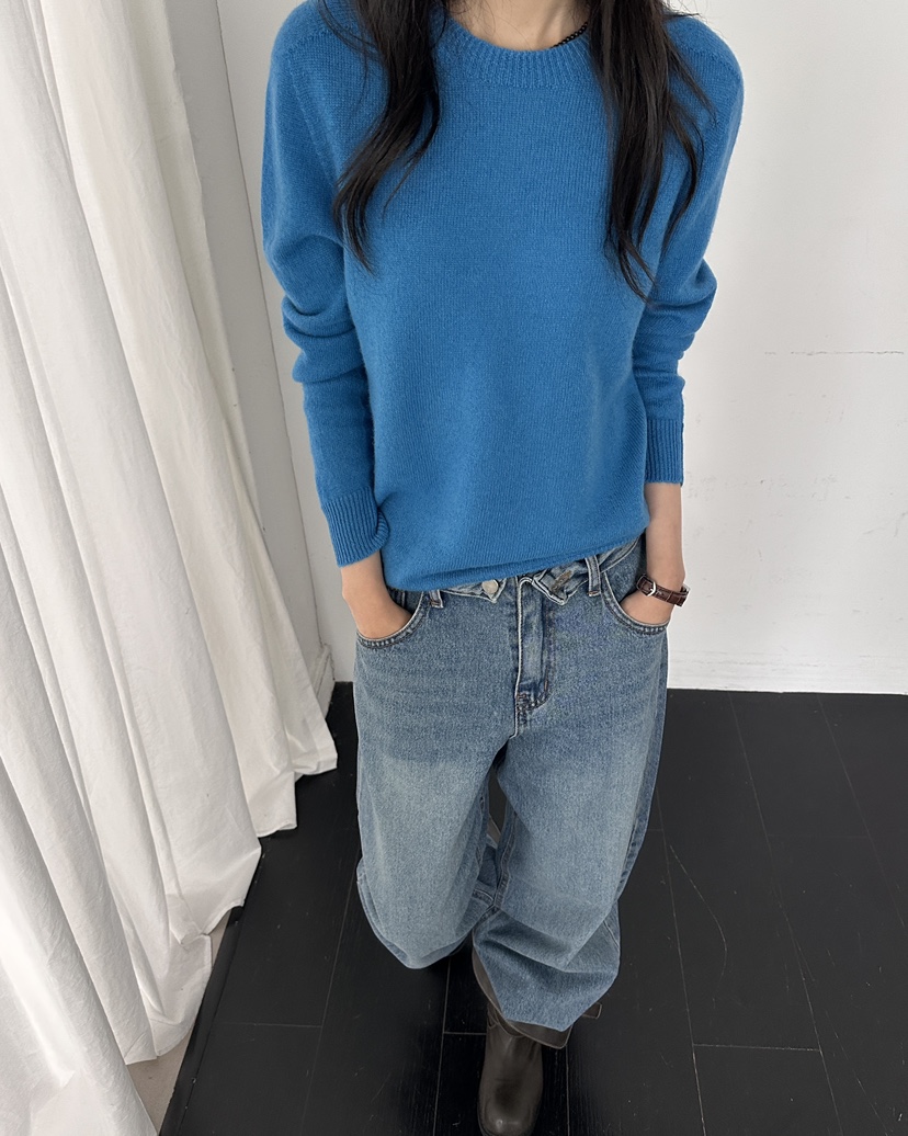 HOWDY/FACT THE NERD東大門直郵女士新款熱賣牛仔褲折疊HOWDY/FACT THE NERD牛仔褲
