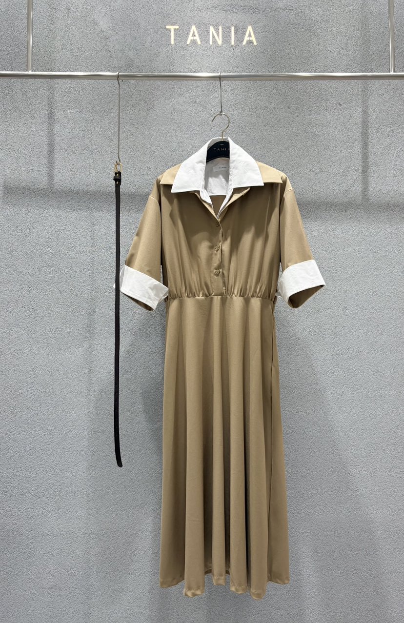 TANIA東大門代購女裝新款時尚真品熱賣休閑人氣連衣裙雙層TANIA連衣裙
