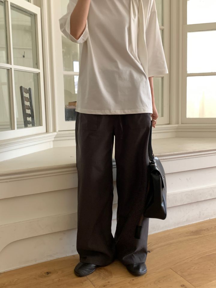 KOMOREBI韓國直郵女裝新款休閑人氣推薦真品熱賣休閑褲混紡KOMOREBI休閑褲