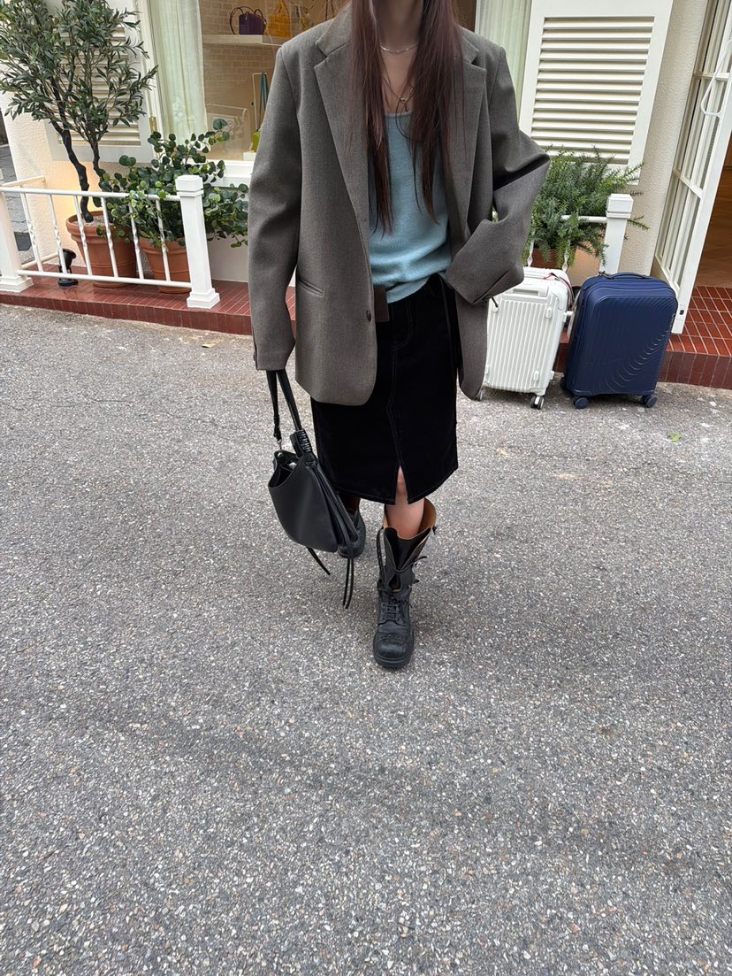 MINIMUZE東大門直郵女士新品熱賣休閑半身裙中短裙天鵝絨MINIMUZE半身裙/中短裙