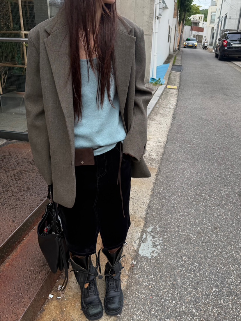 MINIMUZE東大門直郵女士新品熱賣休閑半身裙中短裙天鵝絨MINIMUZE半身裙/中短裙