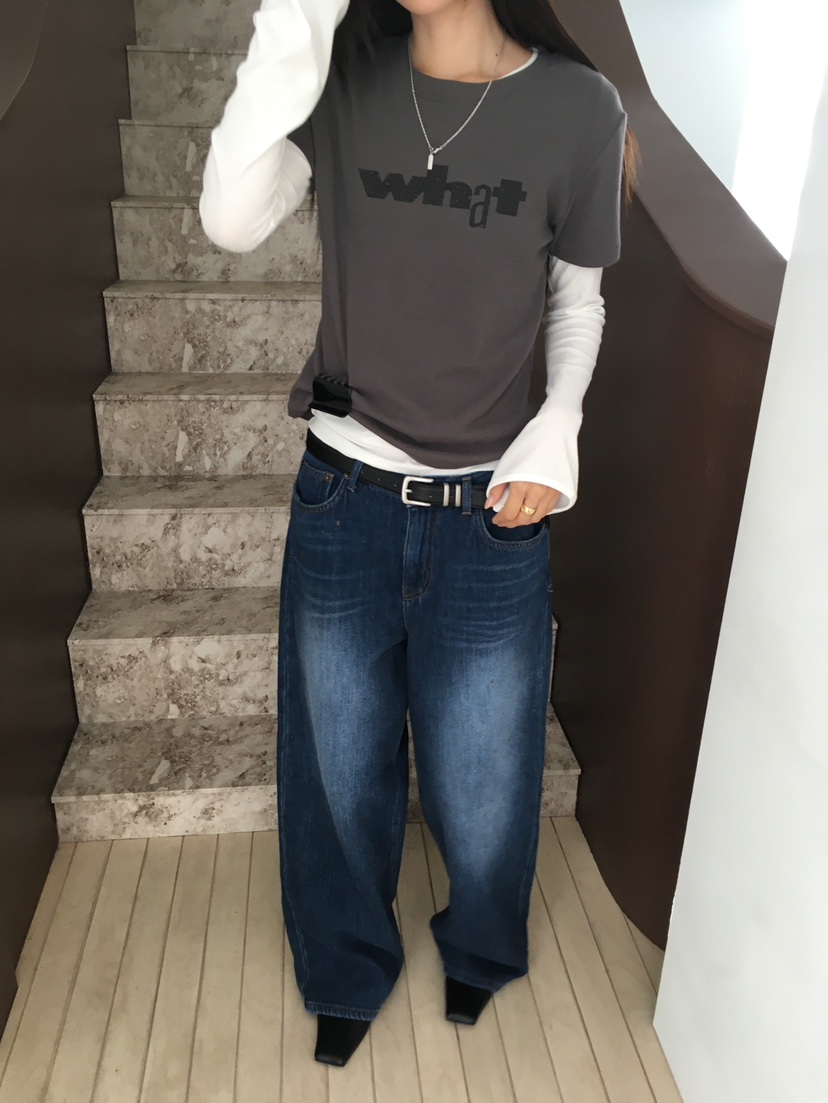 MINIMUZE韓國直郵女士新款真品時尚人氣休閑推薦熱賣牛仔褲MINIMUZE牛仔褲