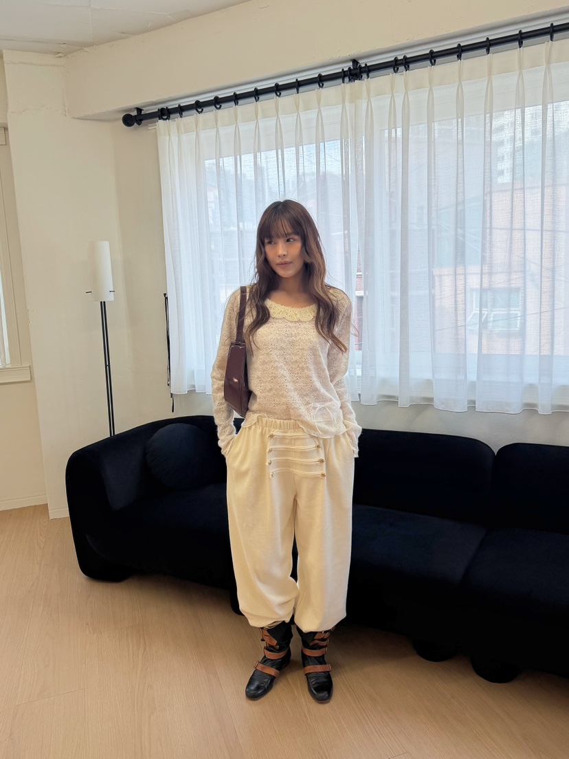 BOUTIQUE-L東大門代購女士新款推薦時尚休閑真品人氣休閑褲BOUTIQUE-L休閑褲