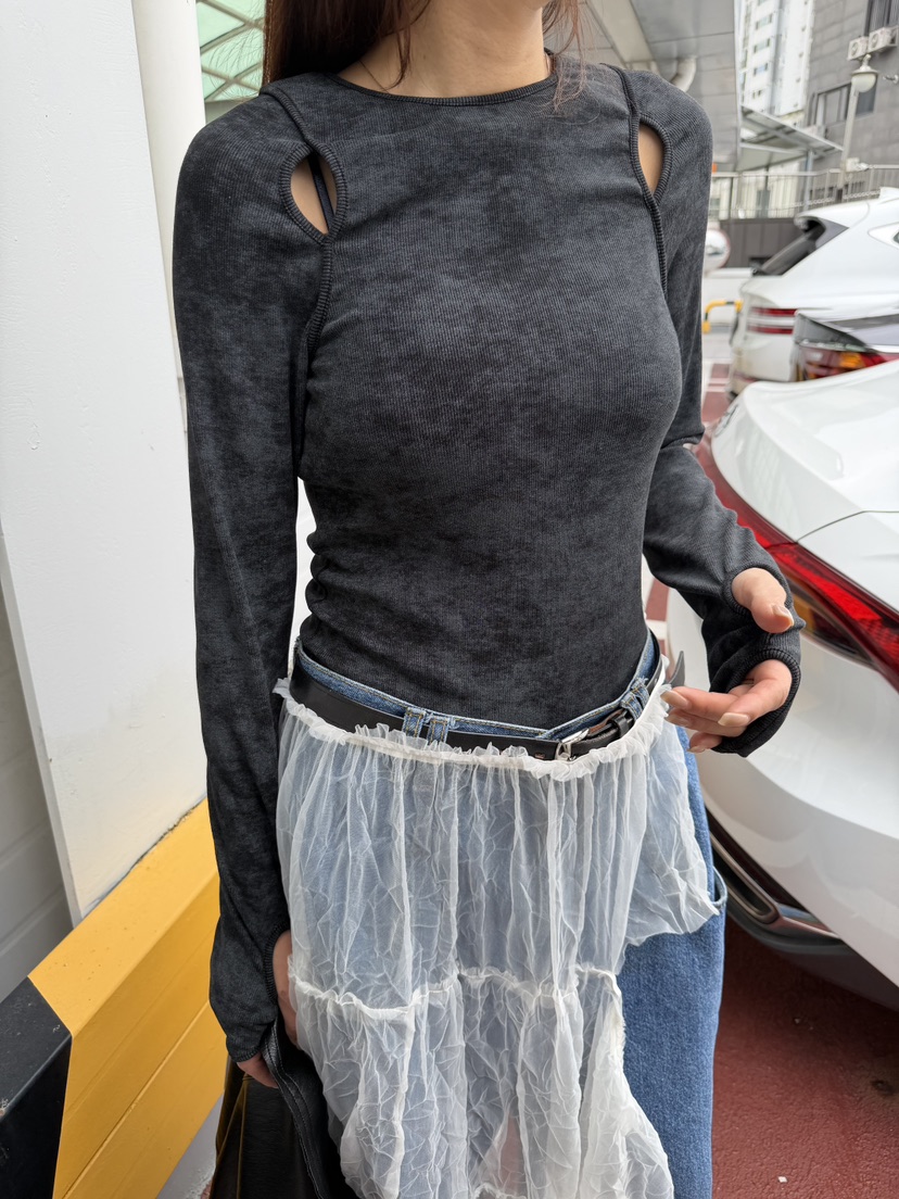 FRANC—L韓國代購女裝新品人氣推薦真品熱賣時尚休閑長袖T恤FRANC長袖T恤圖色2