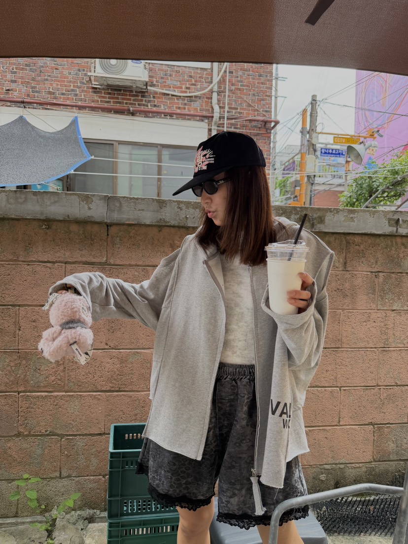 FRANC—L韓國直郵女裝新品時尚真品熱賣人氣休閑夾克連帽衫FRANC夾克