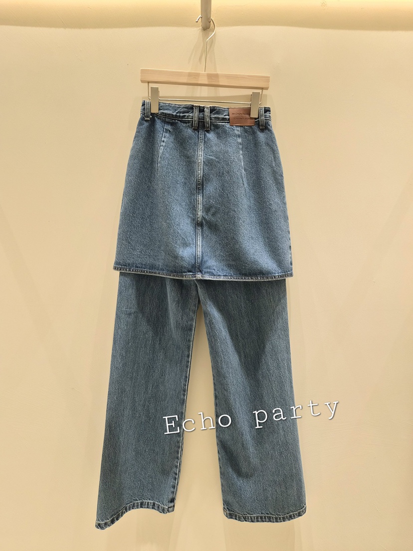 ECHOPARTY韓國直郵女士新品真品人氣休閑時尚推薦裙褲疊穿Echo party裙褲