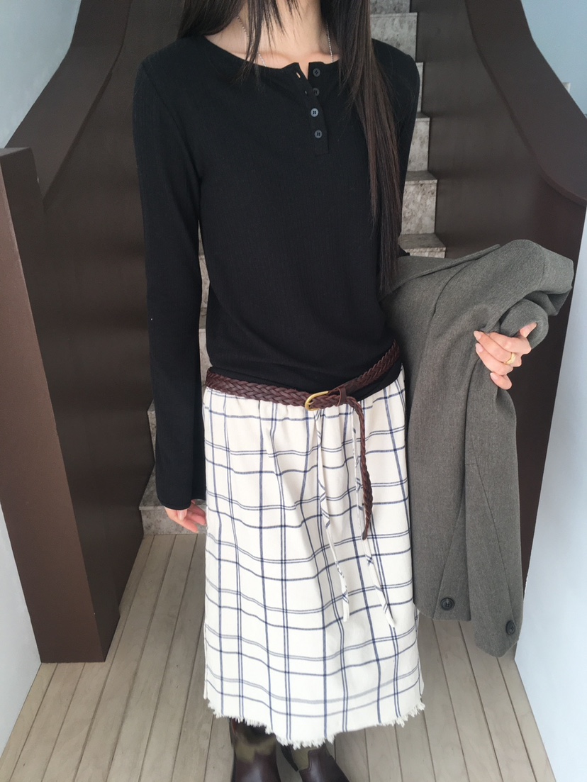 MINIMUZE韓國代購女士新款熱賣人氣休閑時尚推薦長袖T恤紐扣MINIMUZE長袖T恤