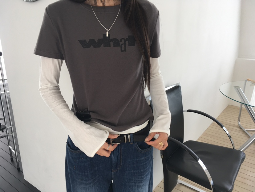 MINIMUZE韓國代購女士新款熱賣人氣休閑時尚推薦長袖T恤紐扣MINIMUZE長袖T恤