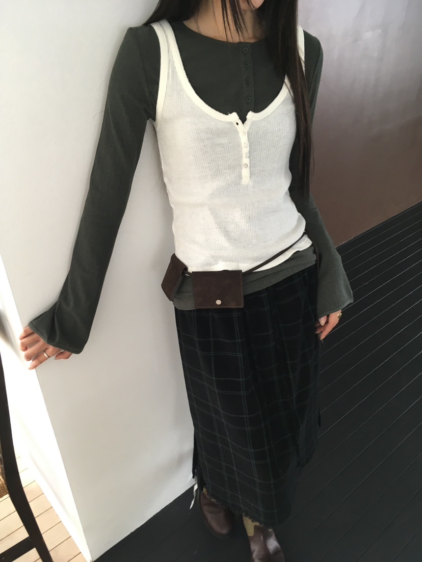 MINIMUZE韓國代購女士新款熱賣人氣休閑時尚推薦長袖T恤紐扣MINIMUZE長袖T恤