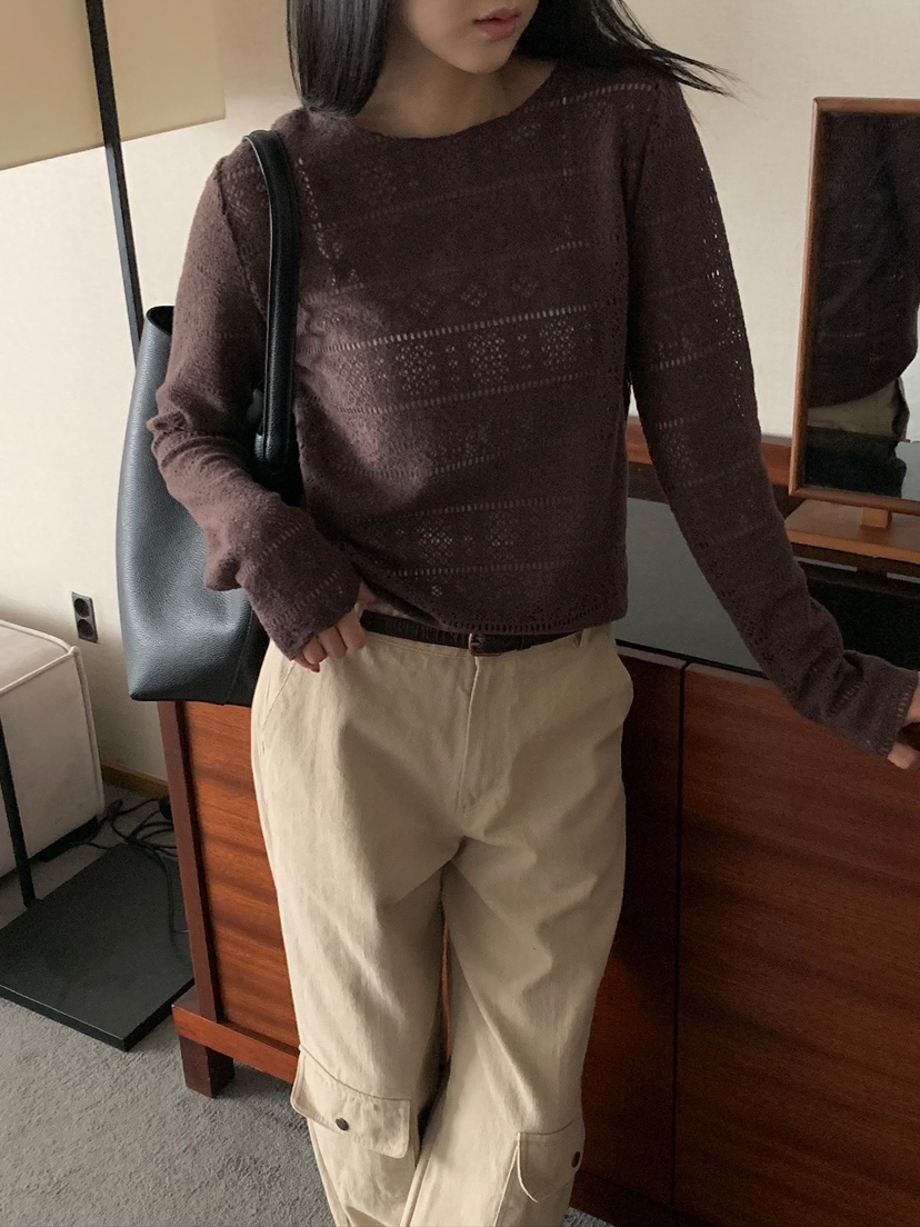 BLEECKER韓國直郵女士新款推薦熱賣人氣時尚休閑真品長袖T恤BLEECKER長袖T恤