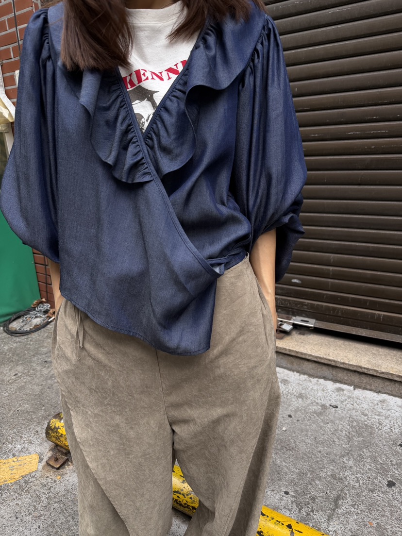 FRANC—L東大門實拍女裝新品人氣熱賣時尚真品襯衫蕾絲衫FRANC襯衫/蕾絲衫