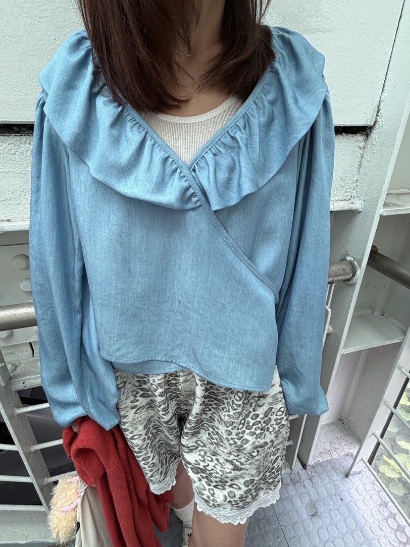 FRANC—L東大門實拍女裝新品人氣熱賣時尚真品襯衫蕾絲衫FRANC襯衫/蕾絲衫圖色2