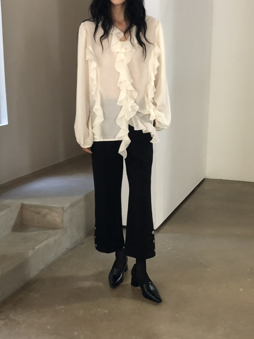 MOVENNE東大門代購女裝新款休閑時尚熱賣真品推薦襯衫蕾絲衫MOVENNE襯衫/蕾絲衫