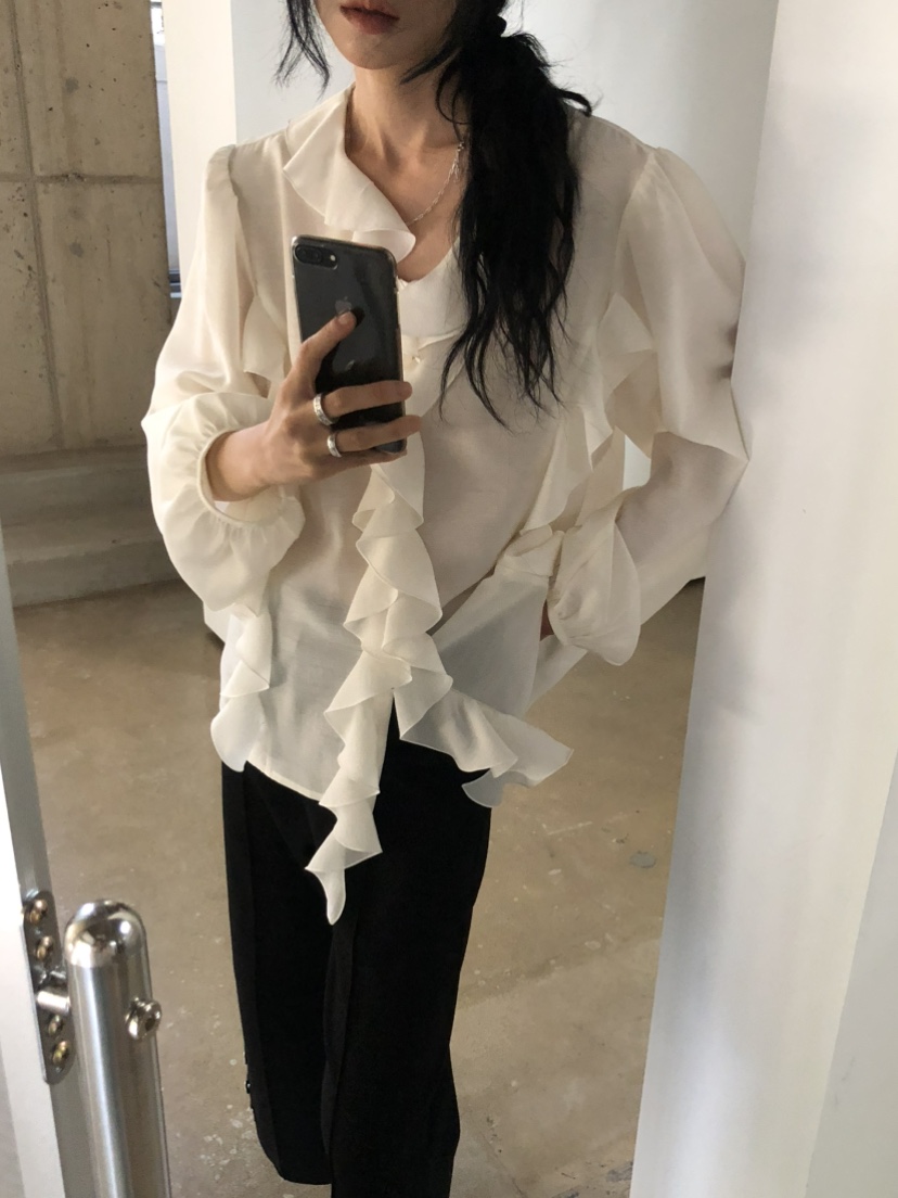 MOVENNE東大門代購女裝新款休閑時尚熱賣真品推薦襯衫蕾絲衫MOVENNE襯衫/蕾絲衫