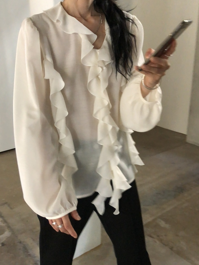 MOVENNE東大門代購女裝新款休閑時尚熱賣真品推薦襯衫蕾絲衫MOVENNE襯衫/蕾絲衫