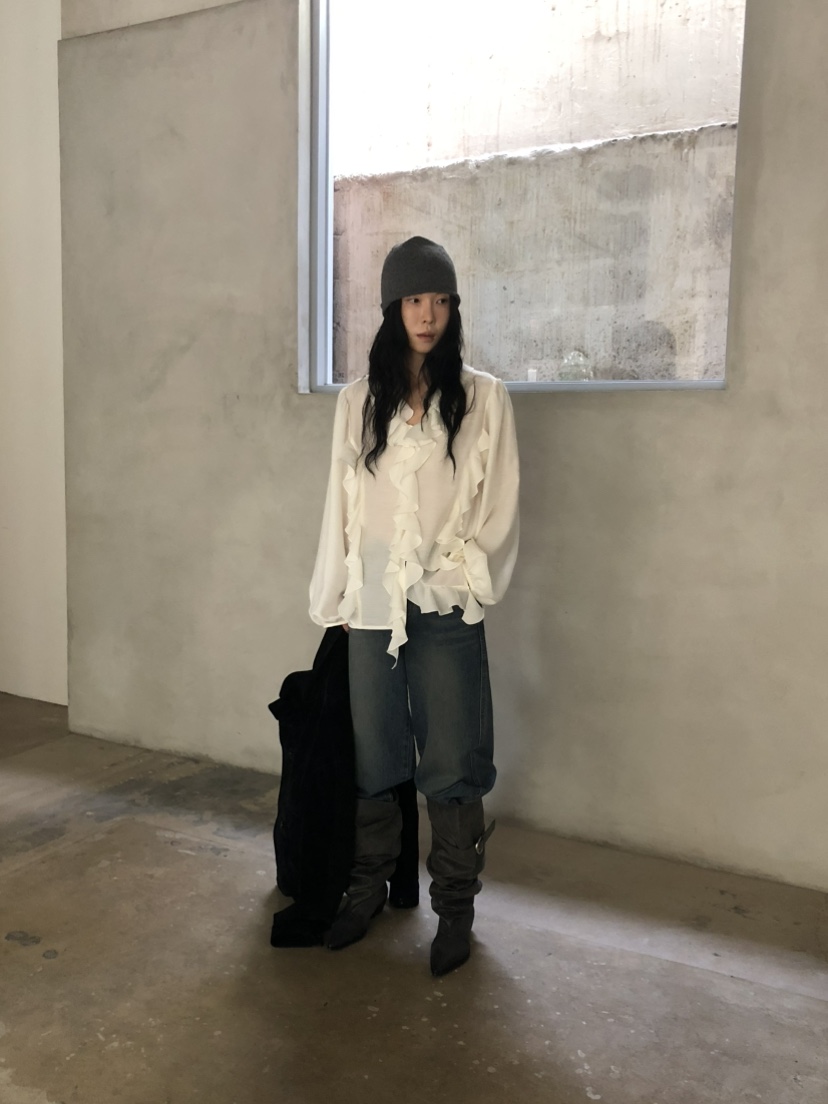MOVENNE東大門代購女裝新款休閑時尚熱賣真品推薦襯衫蕾絲衫MOVENNE襯衫/蕾絲衫