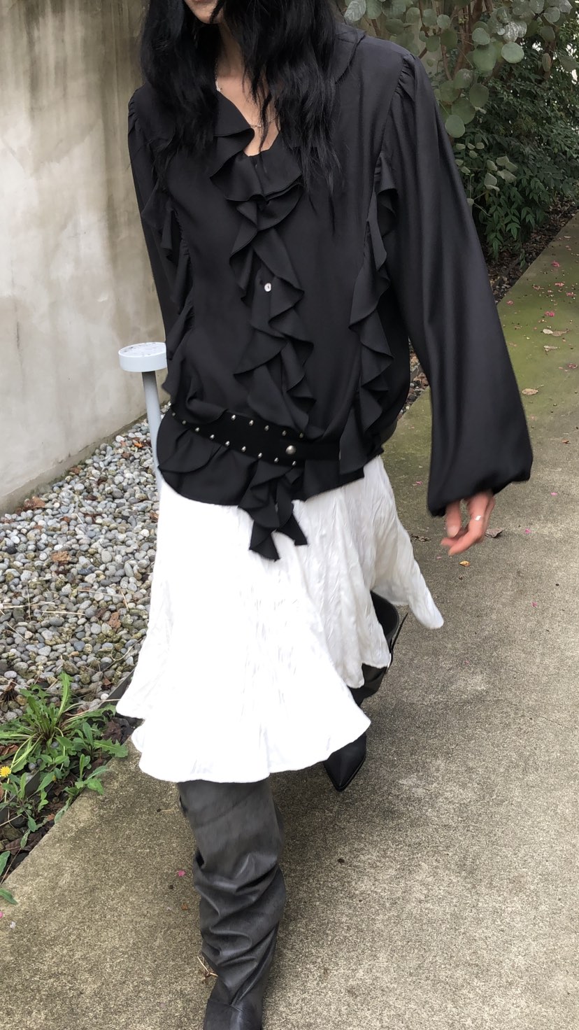 MOVENNE東大門代購女裝新款休閑時尚熱賣真品推薦襯衫蕾絲衫MOVENNE襯衫/蕾絲衫