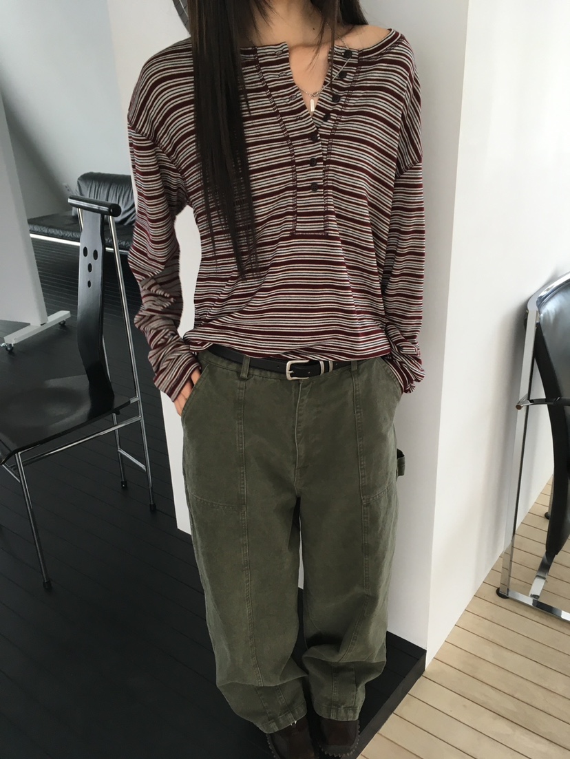 MINIMUZE東大門實拍女士新款推薦時尚人氣真品熱賣長袖T恤MINIMUZE長袖T恤