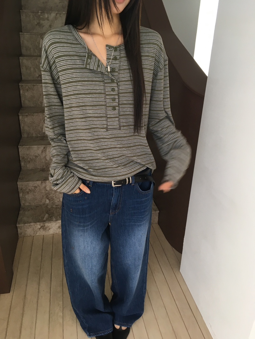 MINIMUZE東大門實拍女士新款推薦時尚人氣真品熱賣長袖T恤MINIMUZE長袖T恤