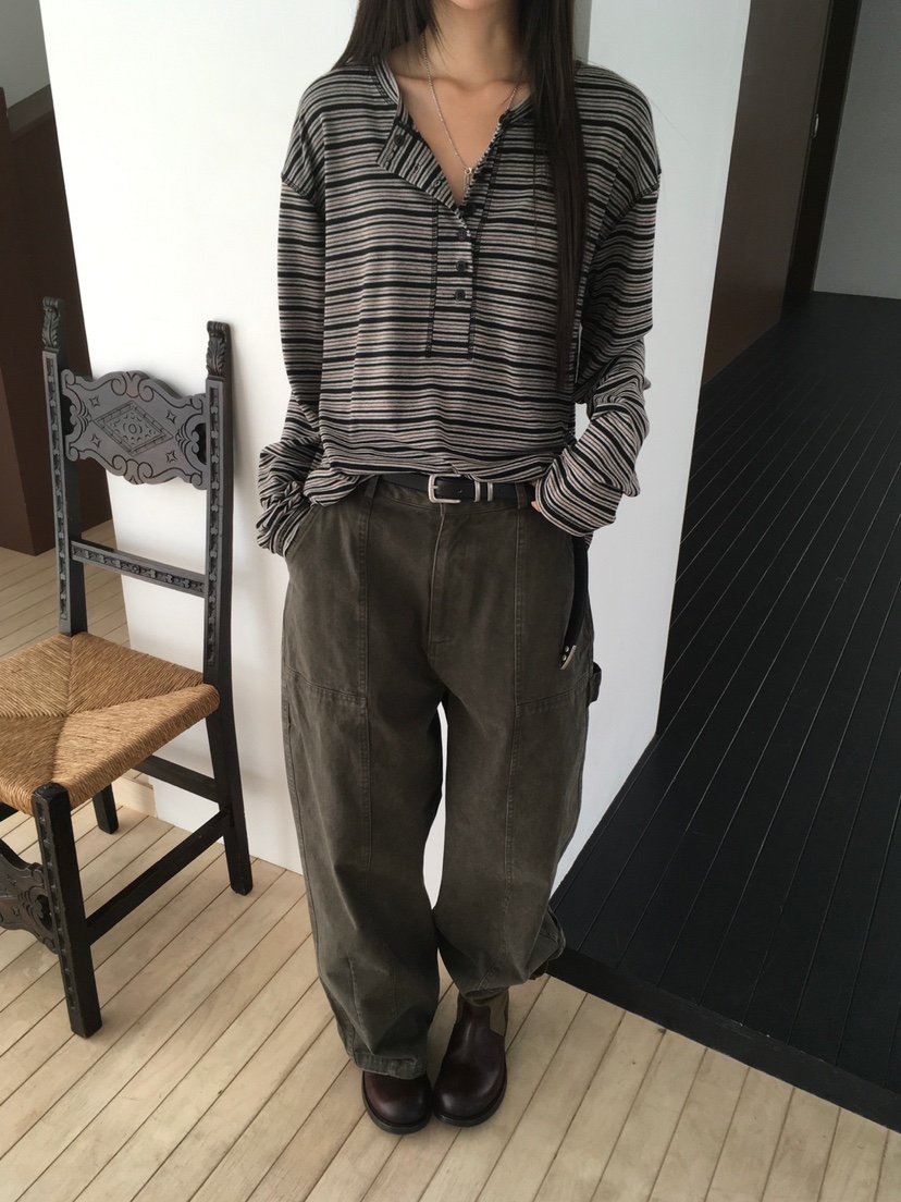 MINIMUZE東大門實拍女士新款推薦時尚人氣真品熱賣長袖T恤MINIMUZE長袖T恤