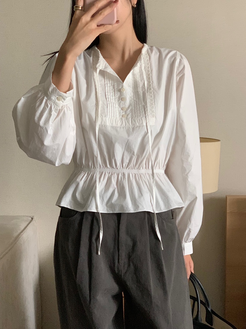 BLEECKER東大門直郵女士新品真品時尚休閑推薦襯衫蕾絲衫BLEECKER襯衫/蕾絲衫