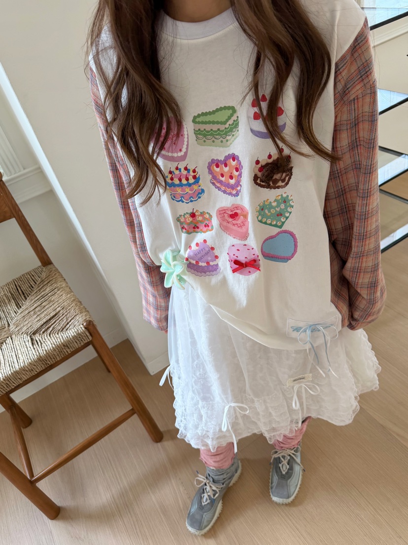 BOUTIQUE-L東大門代購女士新品真品半身裙中短裙雪紡層疊BOUTIQUE-L半身裙/中短裙